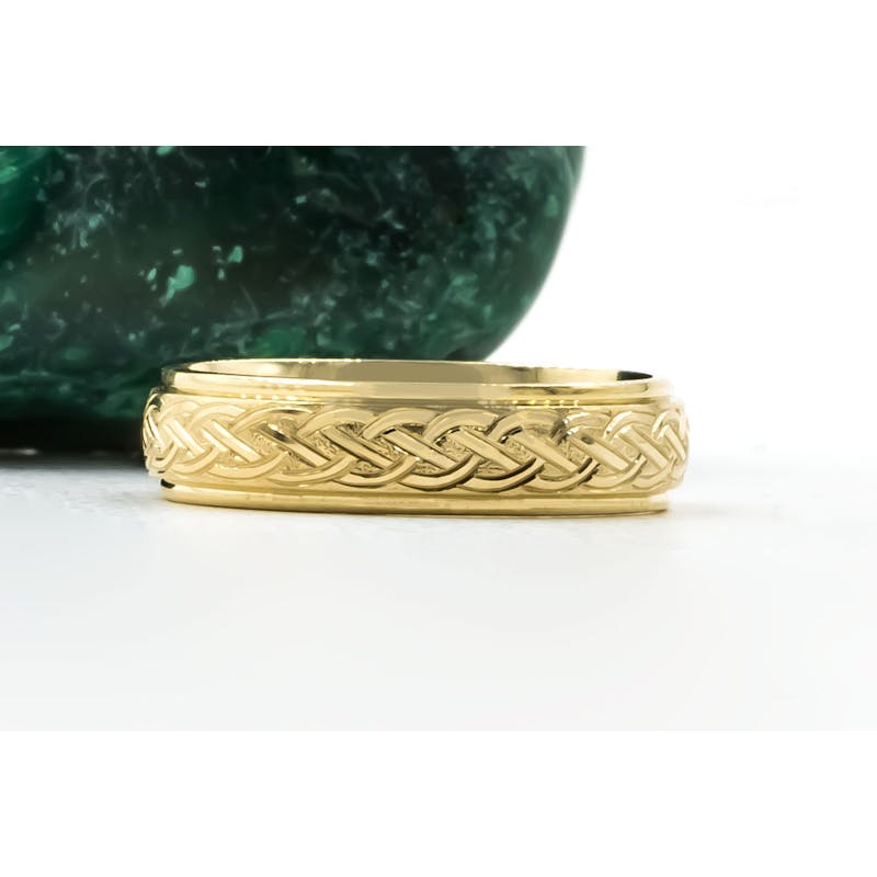 Yellow Gold Celtic Knot 5.0mm Ring