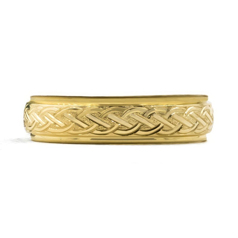 Hand-Engraved Celtic Weave Ring