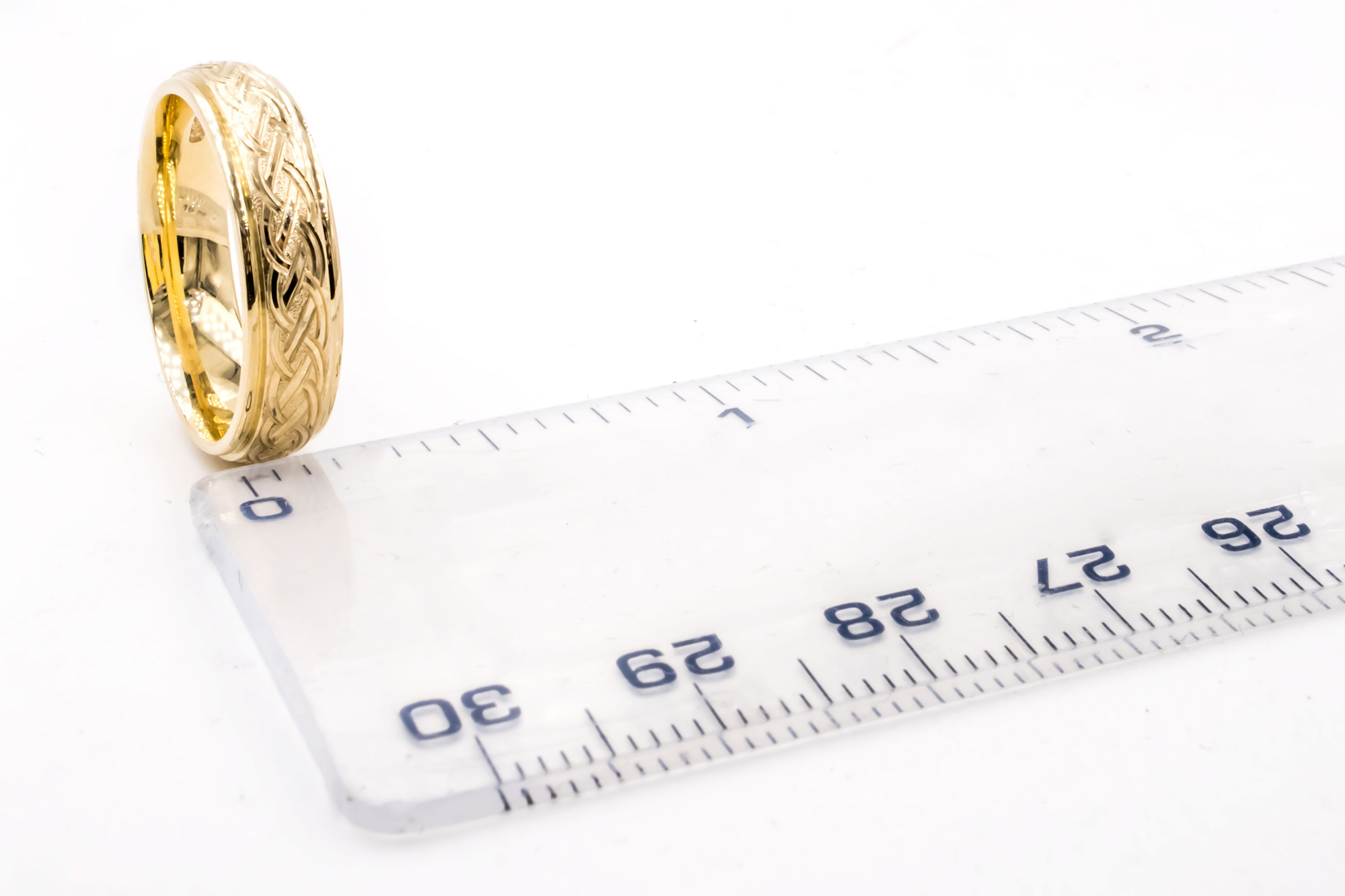 Authentic 18K Yellow Gold Celtic Knot 5.0mm Ring