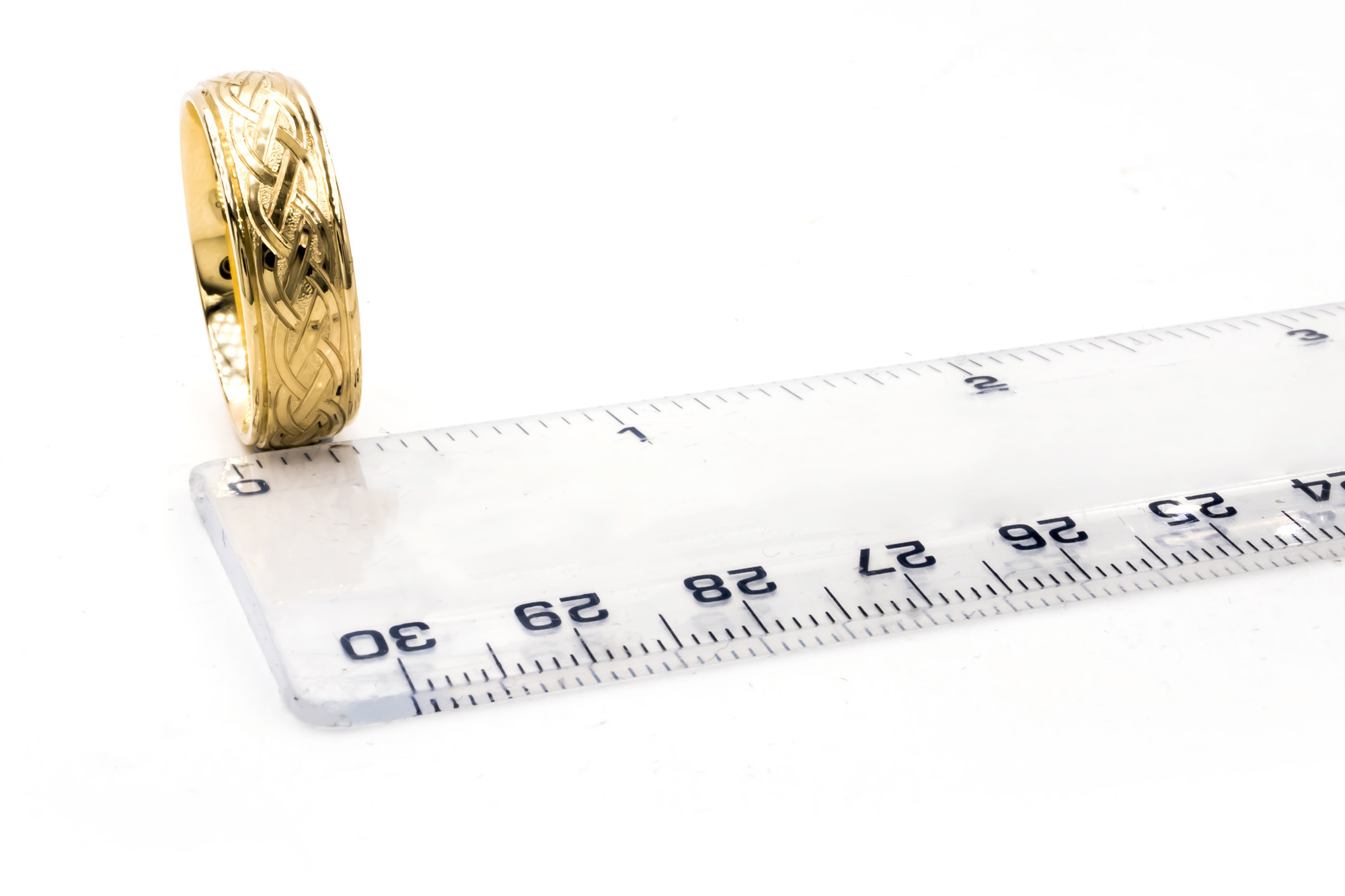 Irish Yellow Gold Celtic Knot Wedding Ring