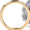 Luxurious Yellow Gold Triskele 4.0mm Ring For Women With a Cerin Finish - Gallery