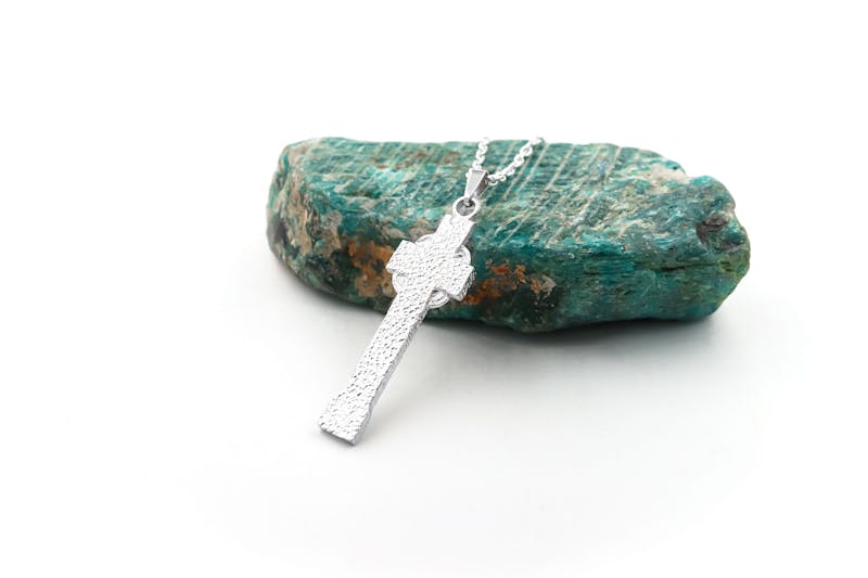 Striking Sterling Silver High Crosses Of Ireland Necklace