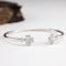 Real Sterling Silver Shamrock Bracelet For Women - Gallery