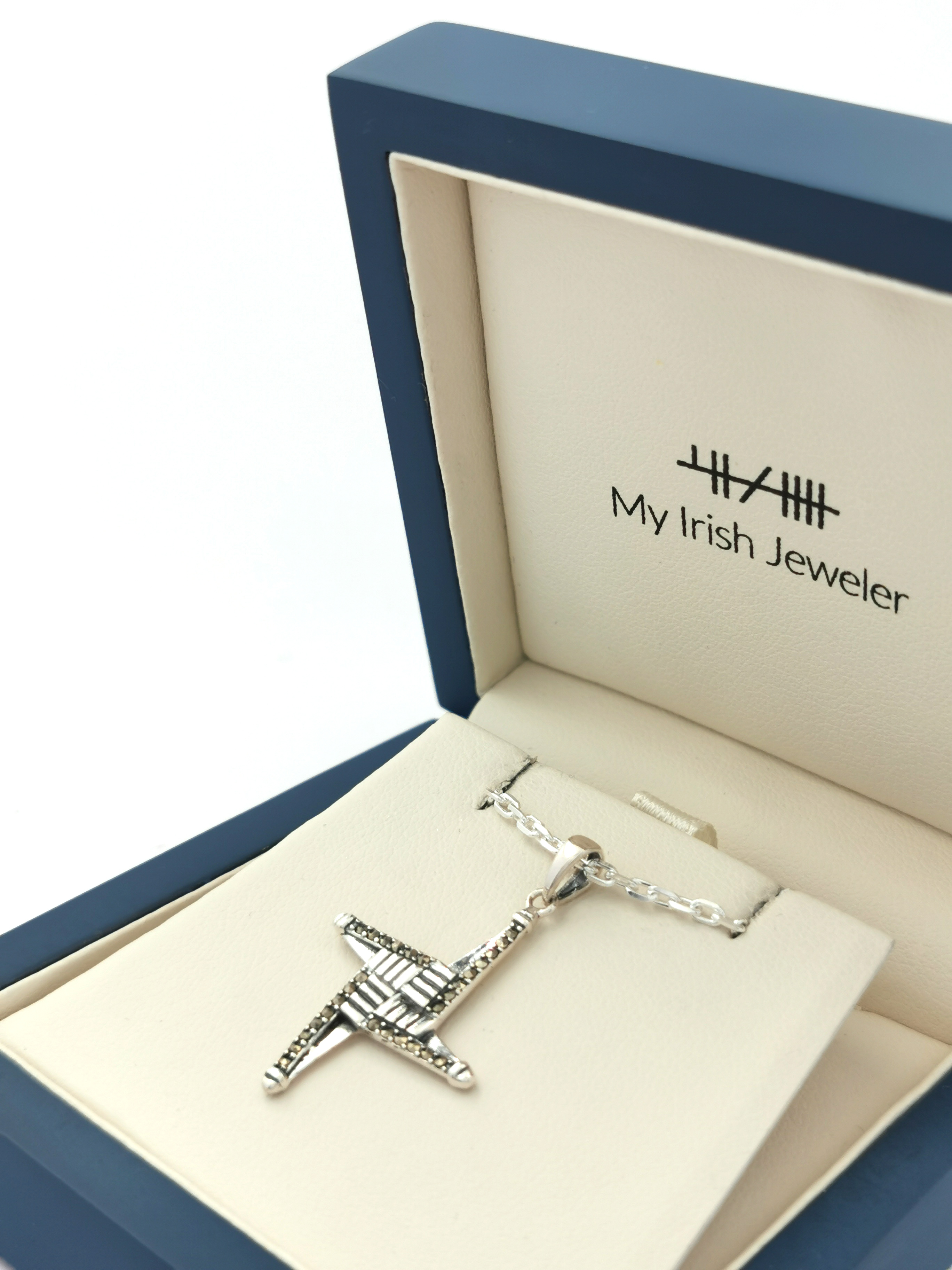 Real Sterling Silver St Brigids Cross Necklace For Women. In Luxury Packaging.
