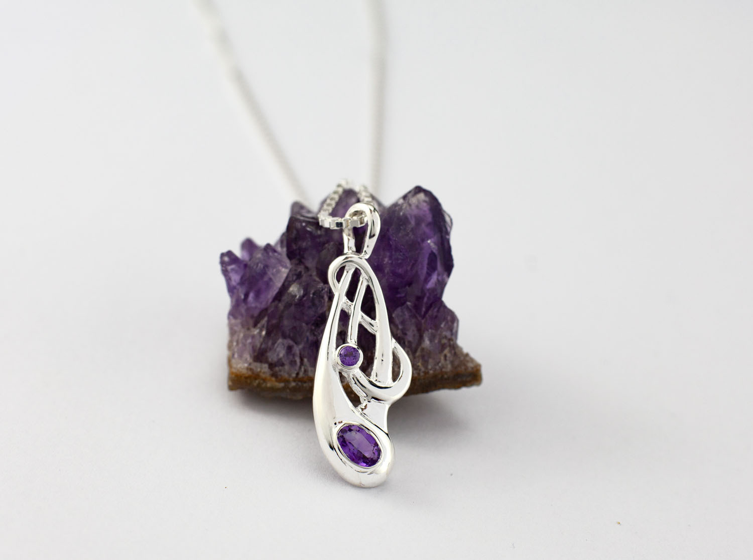Irish Sterling Silver Celtic Knot Necklace For Women. In Luxury Packaging.