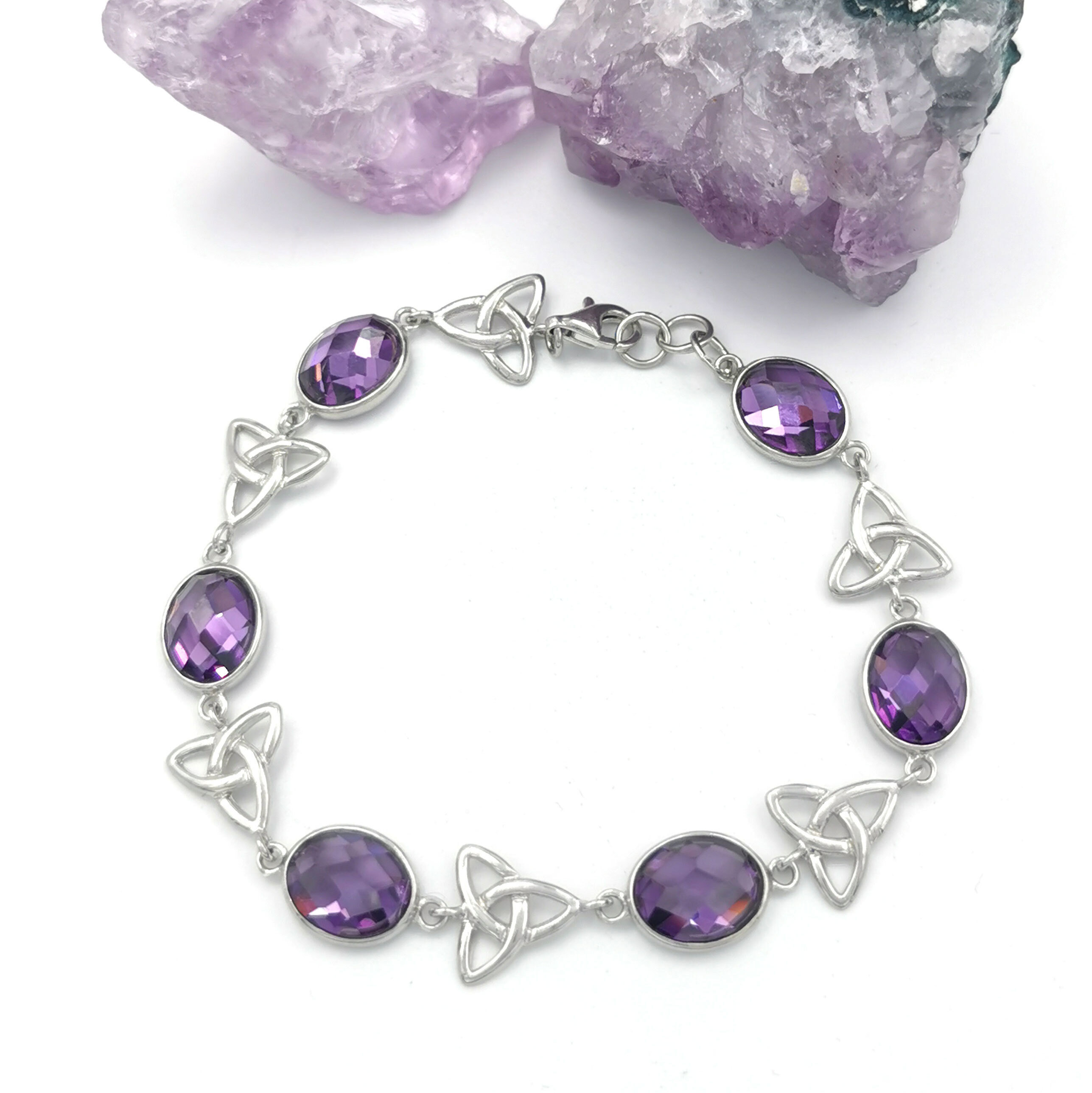 Silver Purple Stone