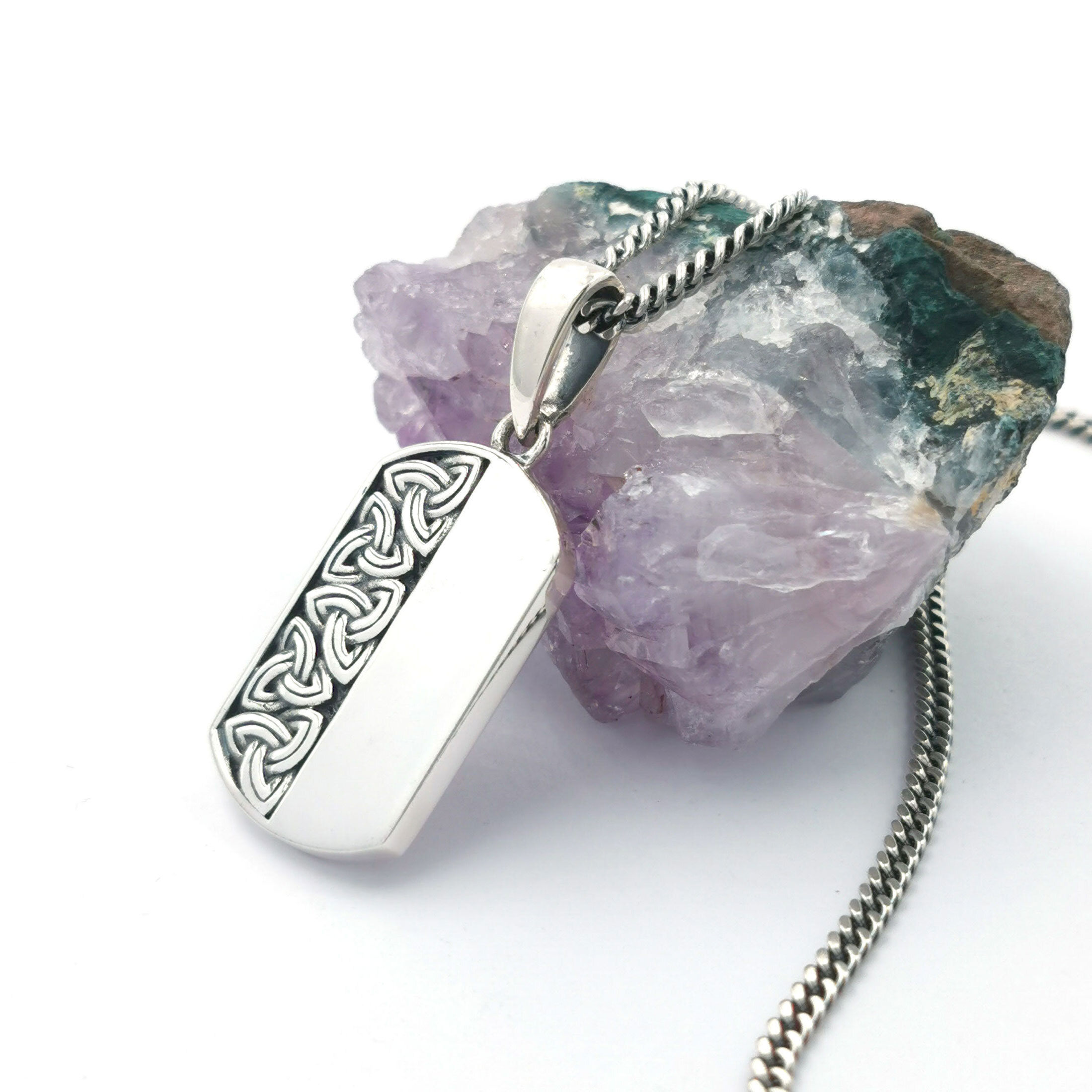 Heavyweight Trinity Knot Dog Tag