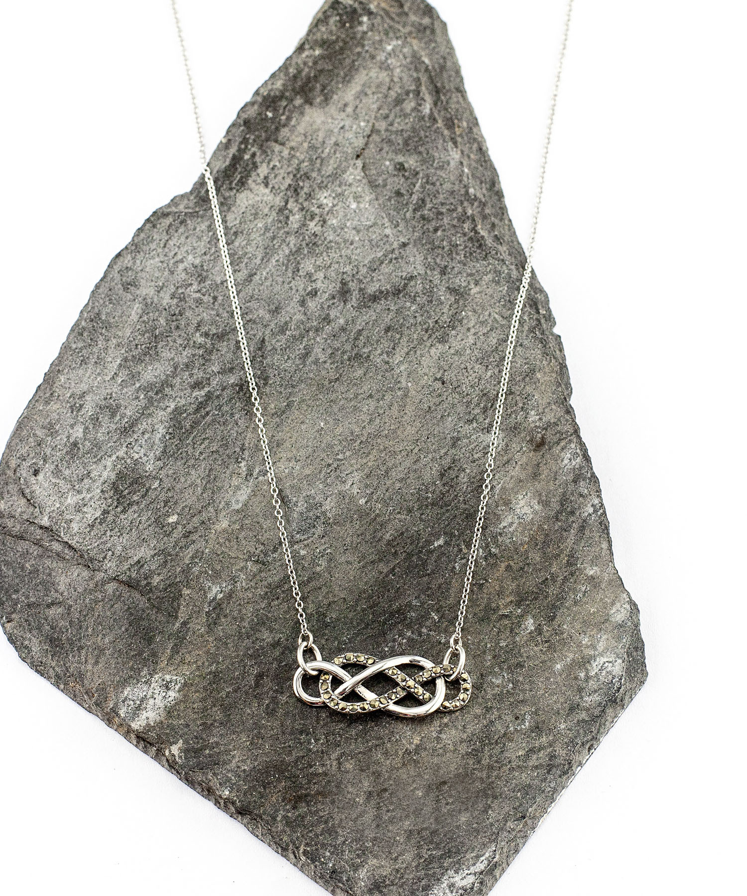 Gorgeous Sterling Silver Celtic Knot Necklace For Women