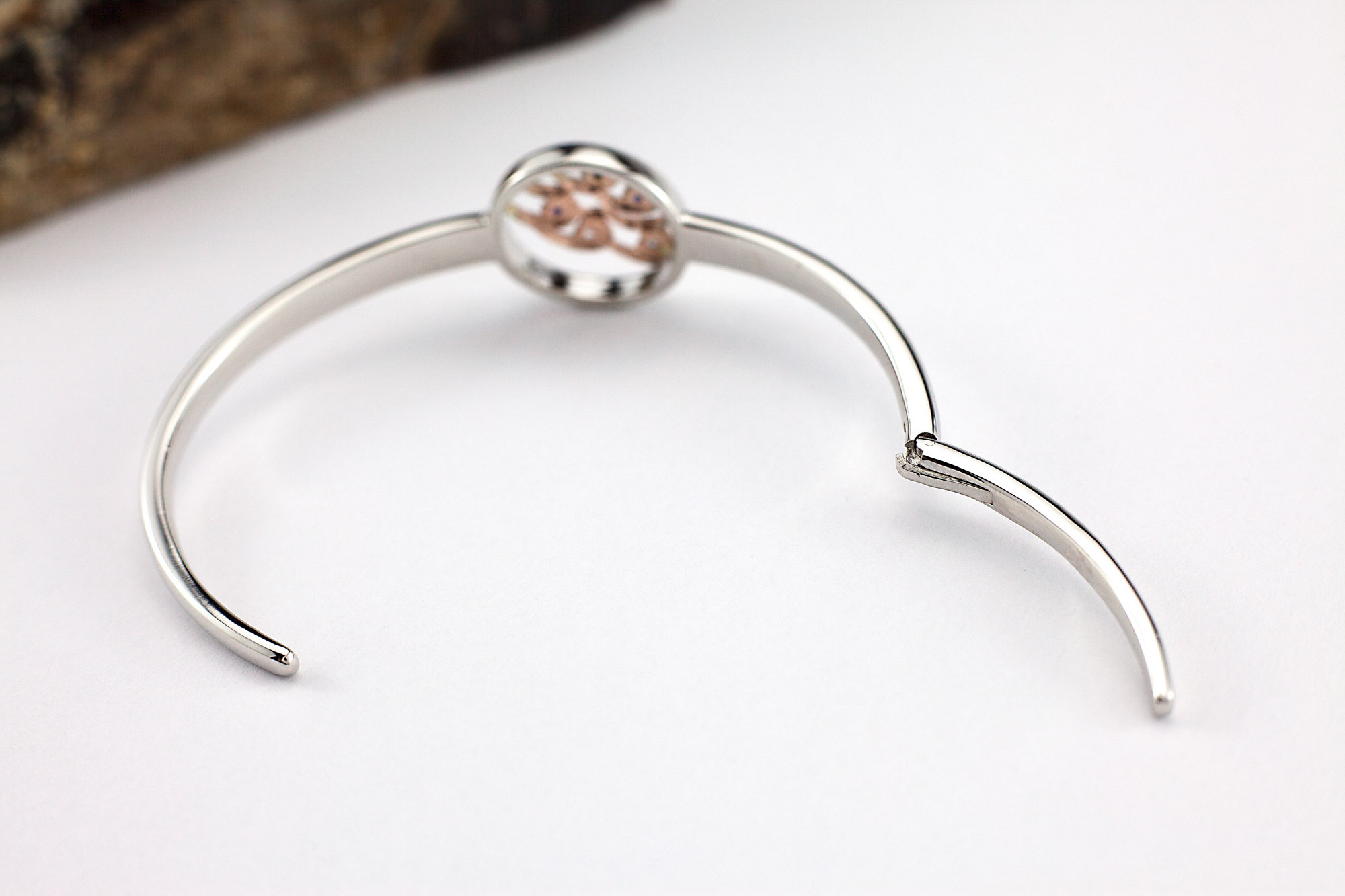 Striking Sterling Silver & Yellow Gold Folklore Bracelet For Women