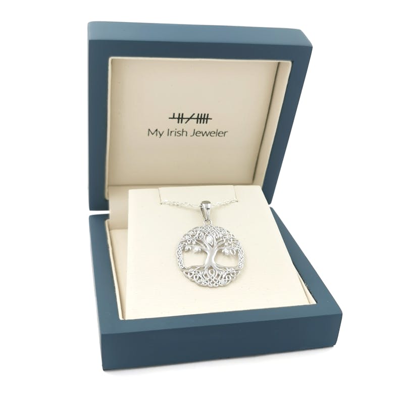 Womens Sterling Silver Tree of Life Gift Set. In Luxury Packaging.