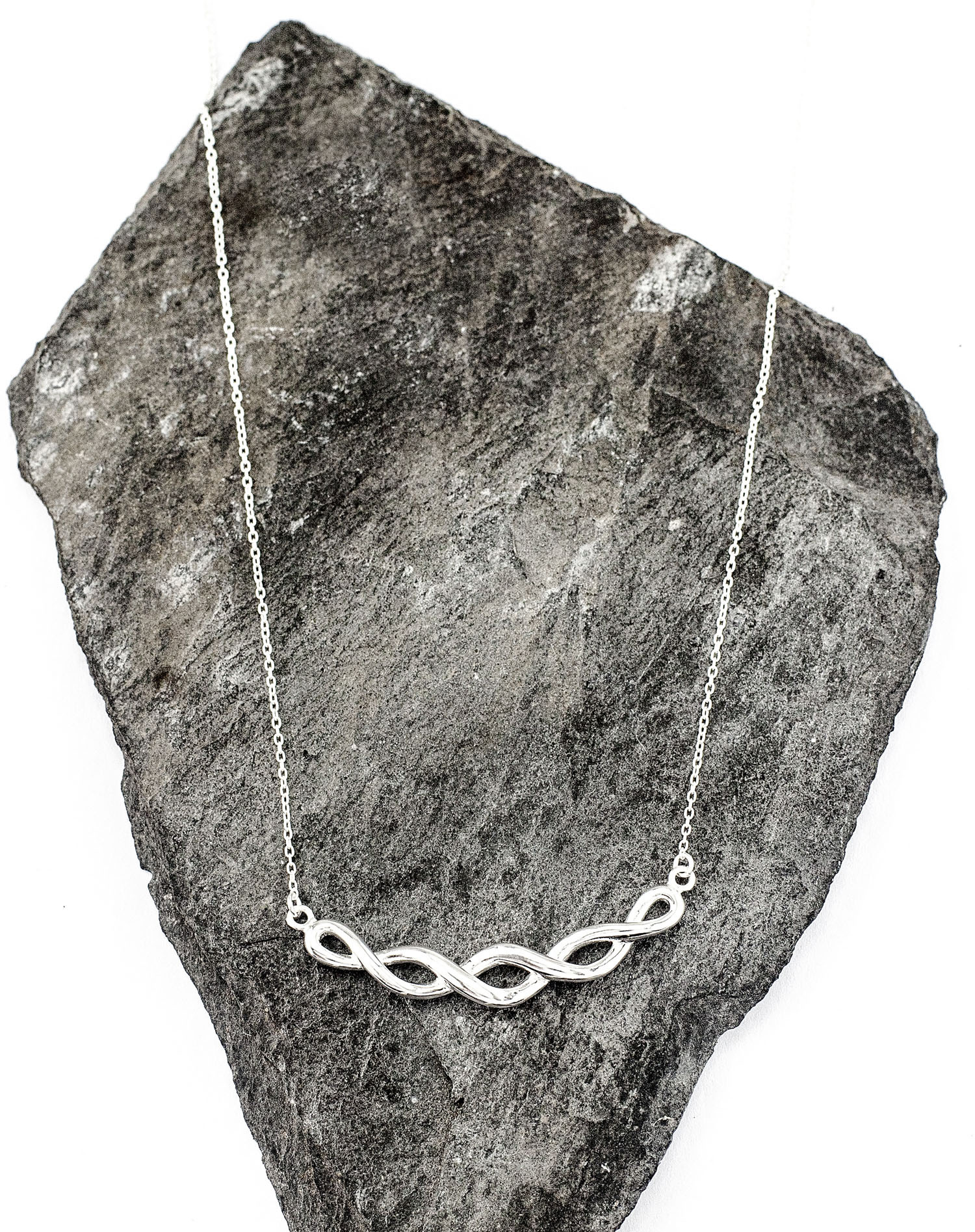 Striking Sterling Silver Celtic Knot Necklace For Women
