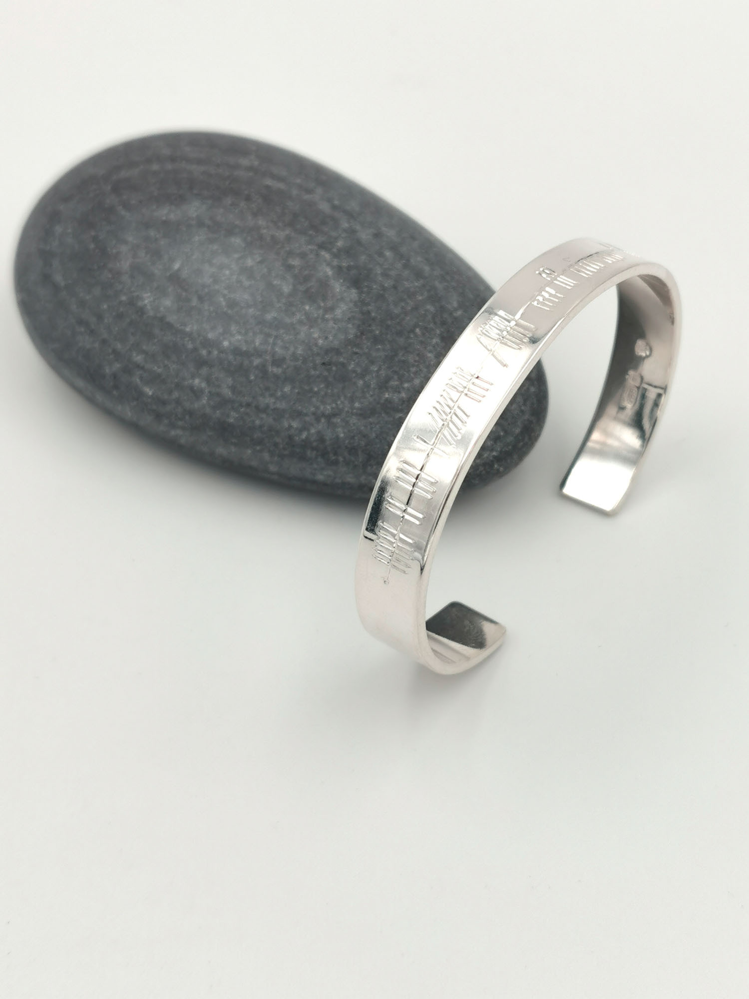 Gorgeous Sterling Silver Ogham & Newgrange Bracelet For Kid