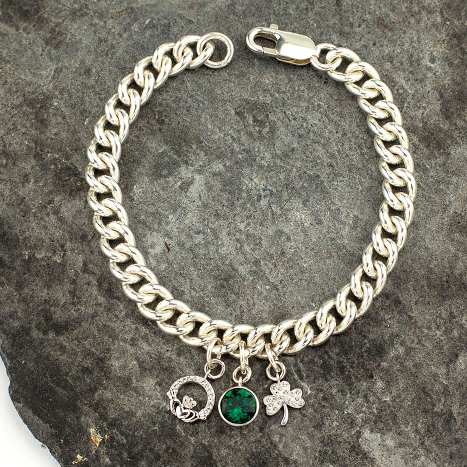 Birthstone on sale bracelet silver