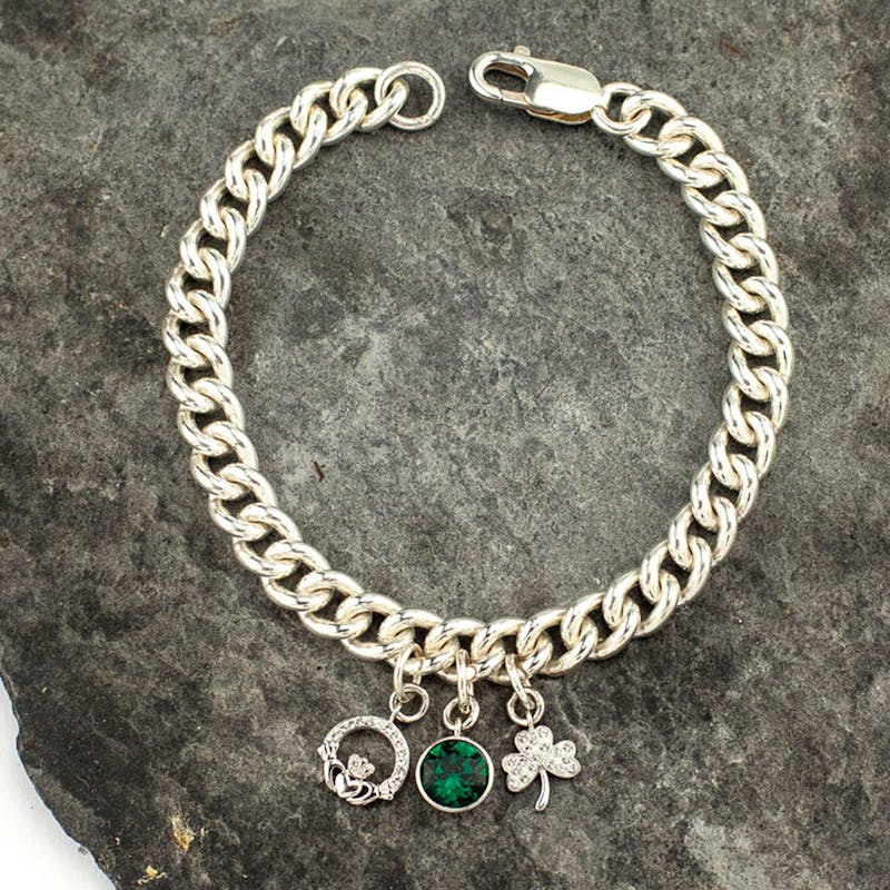 Sterling Silver Swarovski Birthstone Bracelet With… My Irish Jeweler