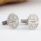Large Mens Heirloom Weight Sterling Silver Family Crest Cufflinks - Gallery