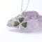 Shamrock & Connemara Marble - Shown with Light Cable Chain - Gallery