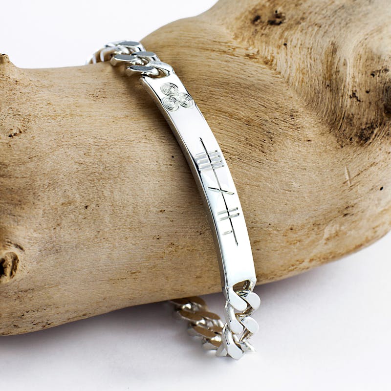 Sterling Silver Customized Ogham Name Bracelets… | My Irish Jeweler