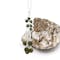 Sterling Silver Double Shamrock And Connemara Marble Bead Pendant - Gallery
