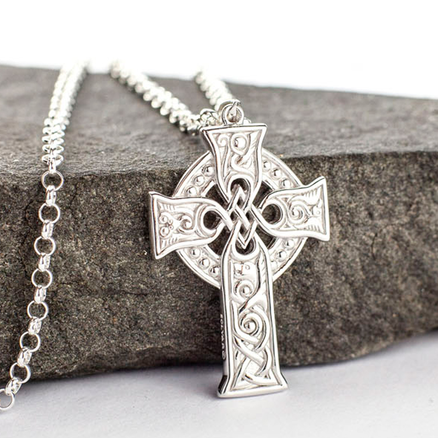 Celtic Cross Photo Locket In deals Sterling Silver, Large Rope Chain Necklace, Engrave On the Back, Religious Necklace