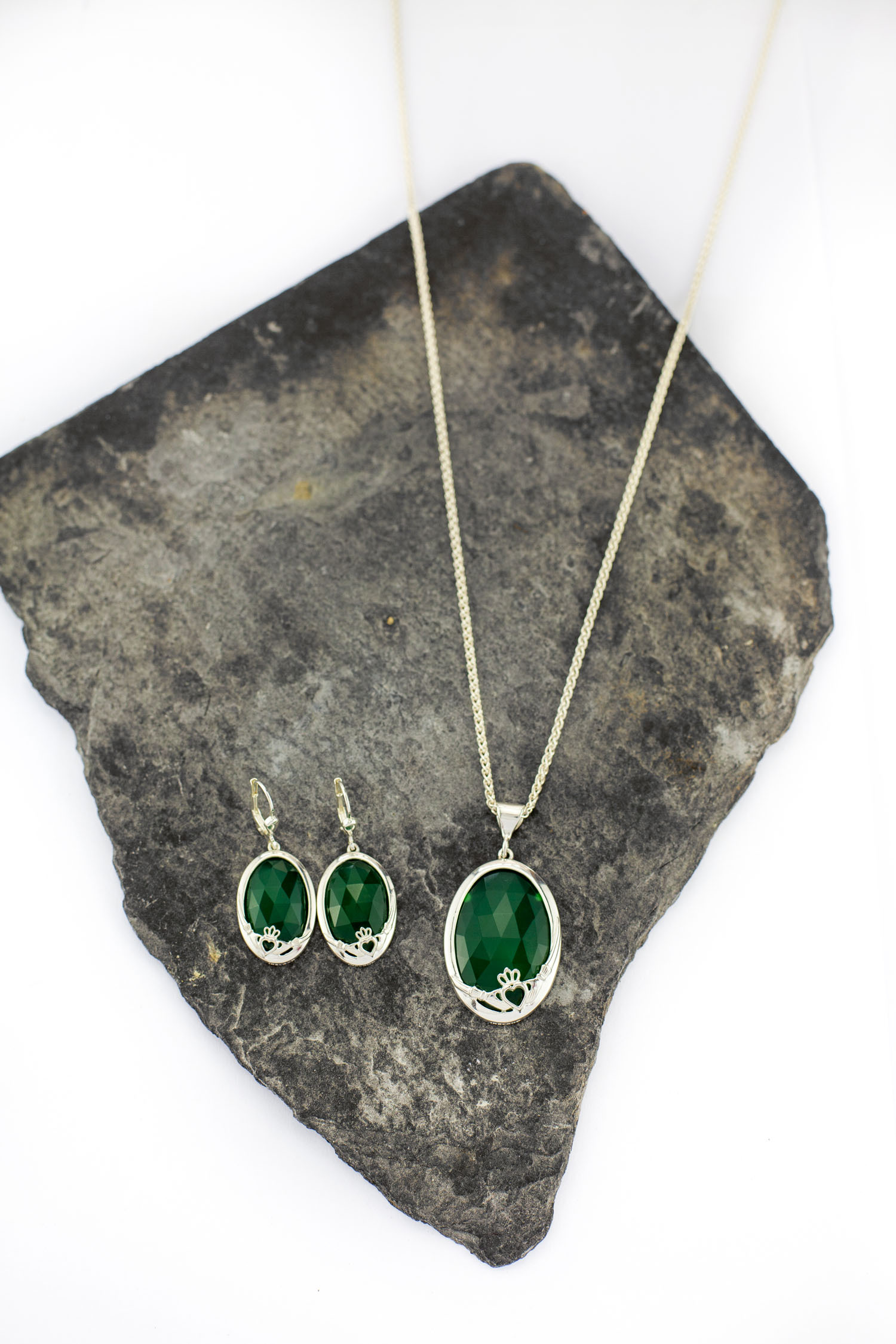 Claddagh - Pendant and Matching Earrings