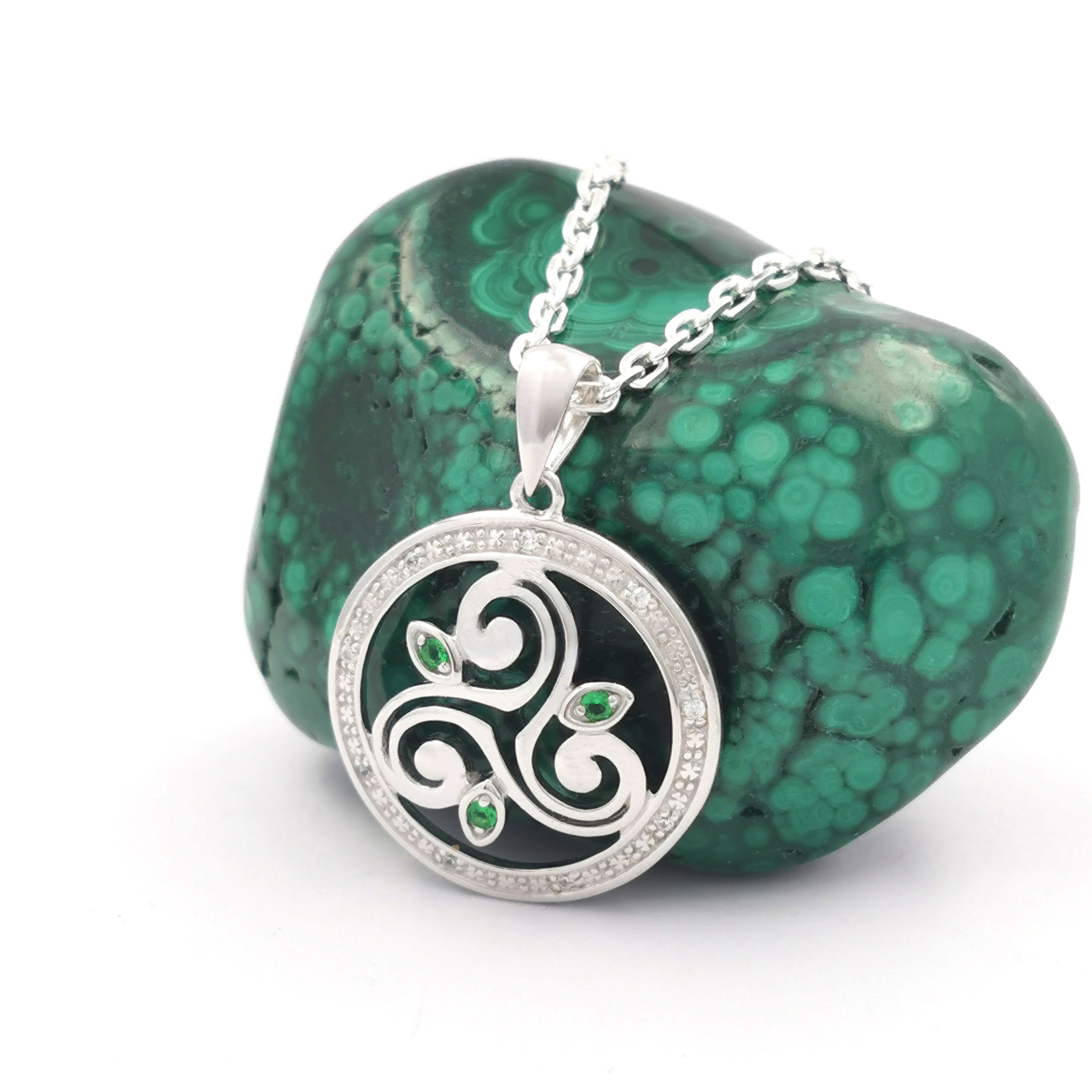 Sterling Silver Triskele Pendant, Made in Ireland | My Irish Jeweler