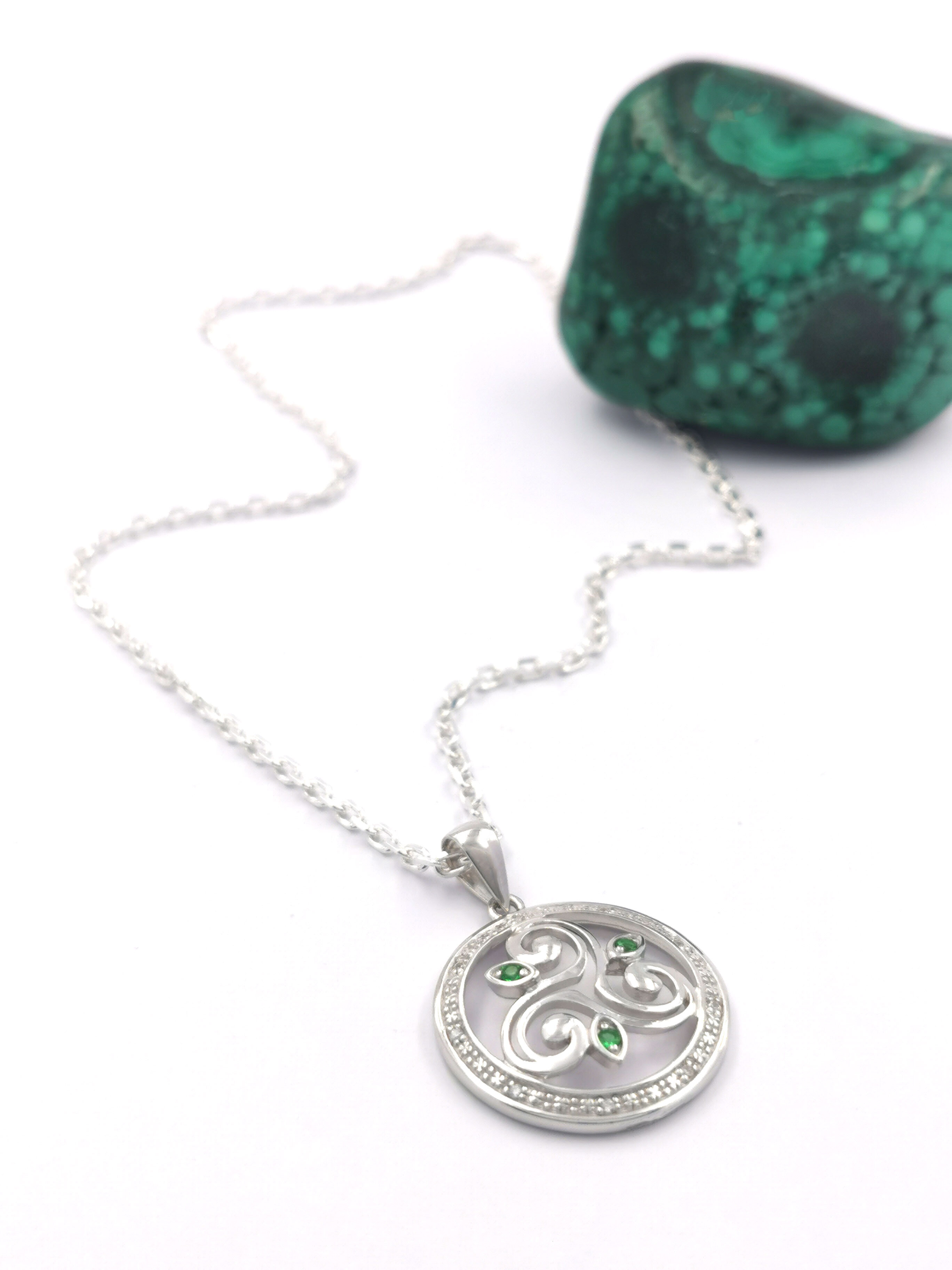 Sterling Silver Triskele Pendant, Made in Ireland | My Irish Jeweler