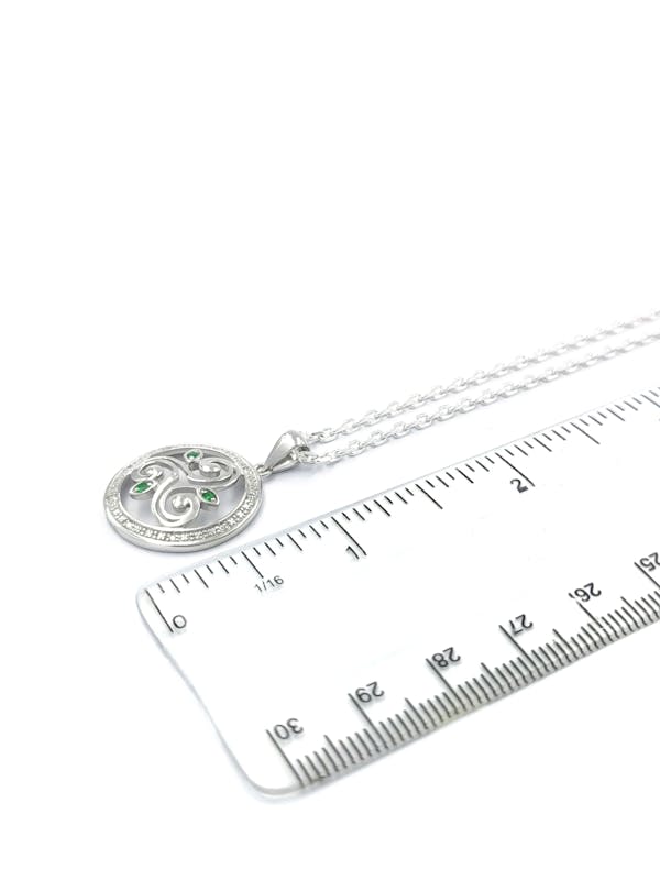 Womens Sterling Silver Triskele Gift Set. Picture For Scale.
