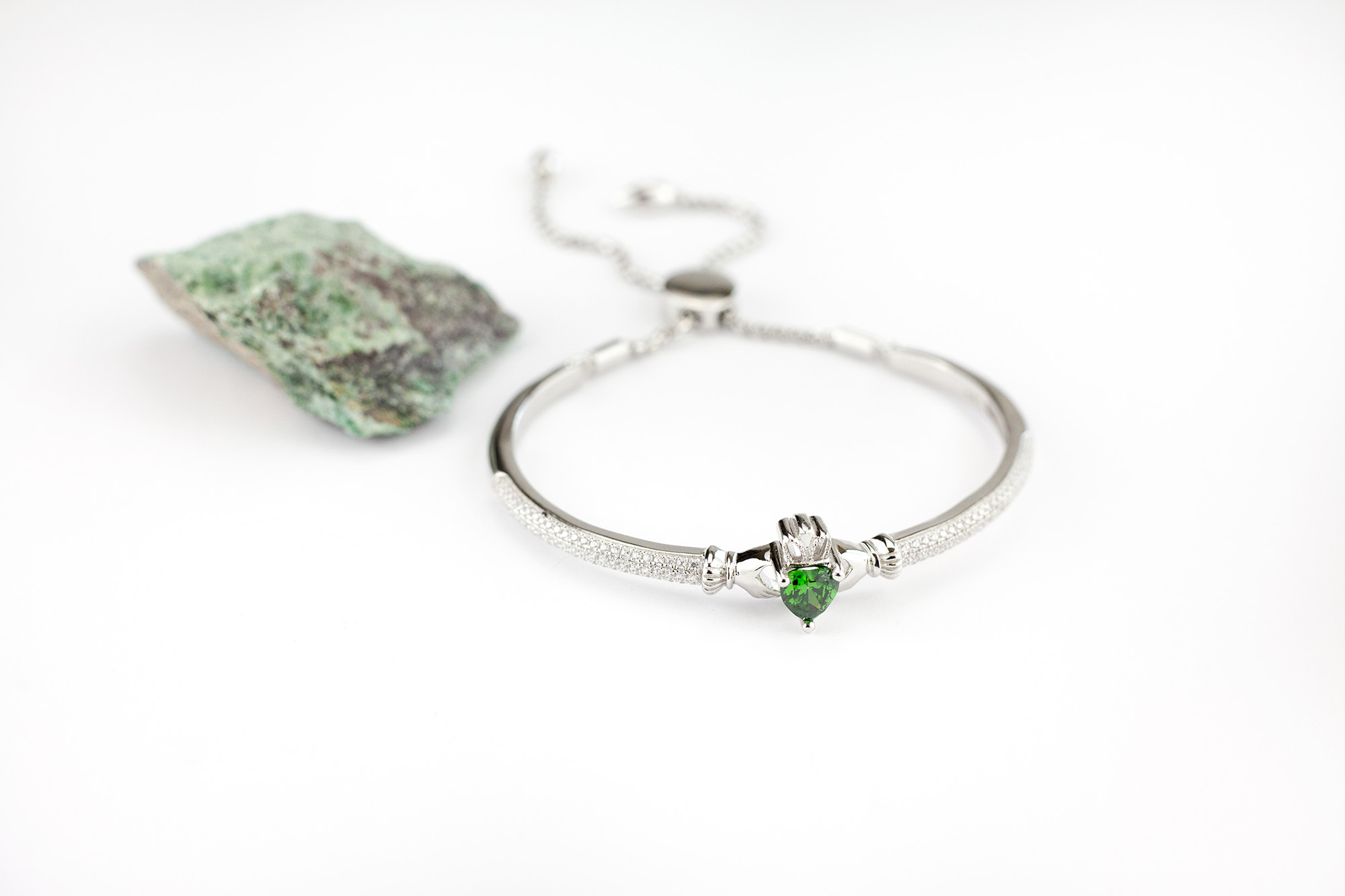 Attractive Sterling Silver Claddagh Bracelet For Women