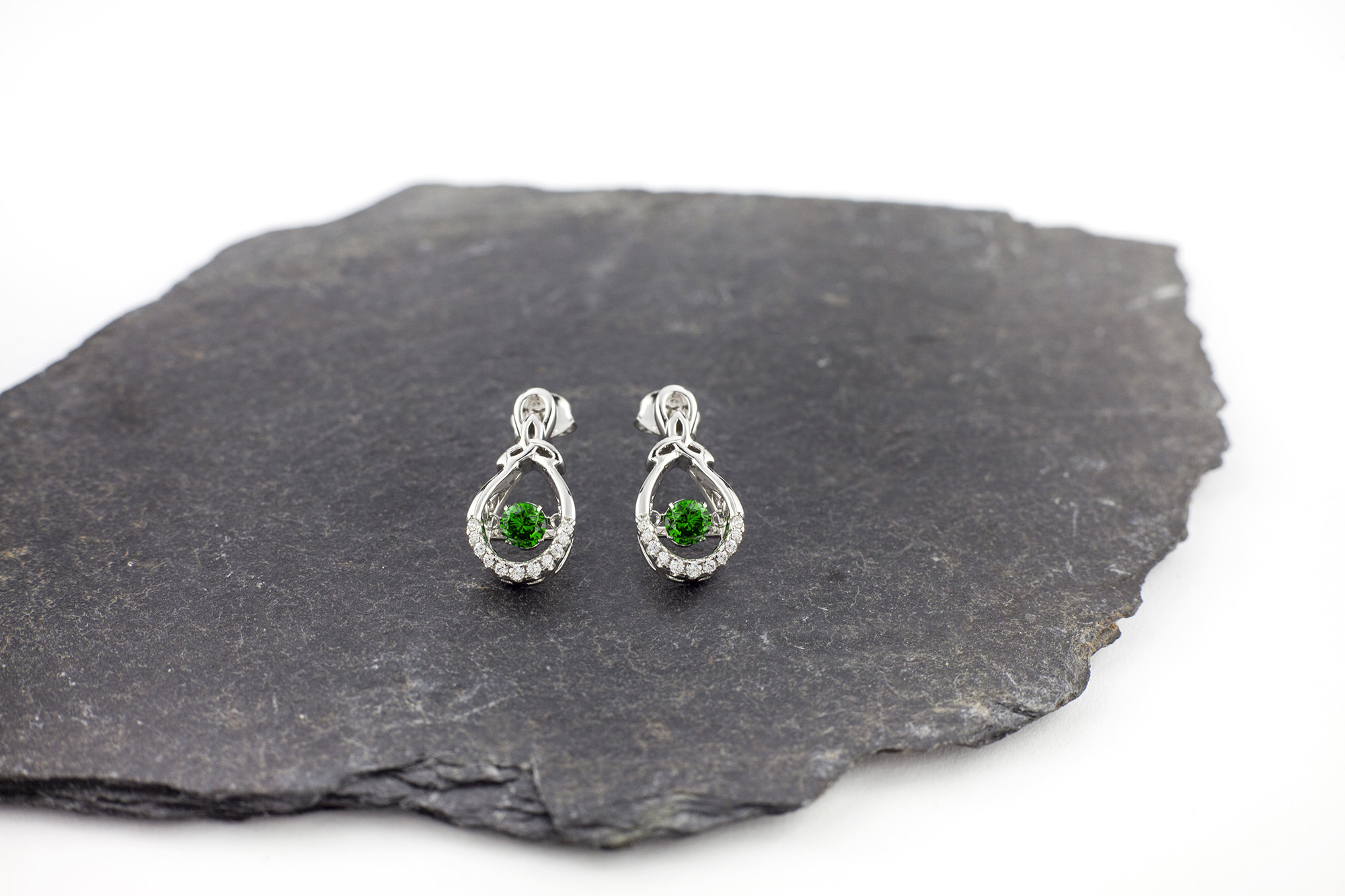 Real Sterling Silver Trinity Knot Earrings For Women