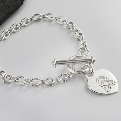 Silver Belcher Trinity Bracelet