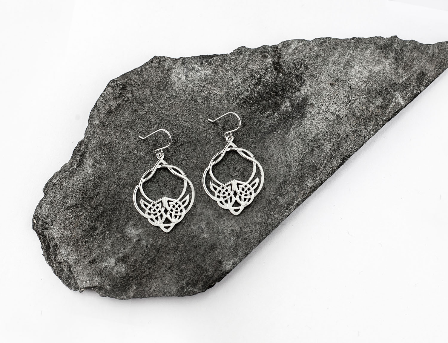 Gorgeous Sterling Silver Celtic Knot Earrings For Women