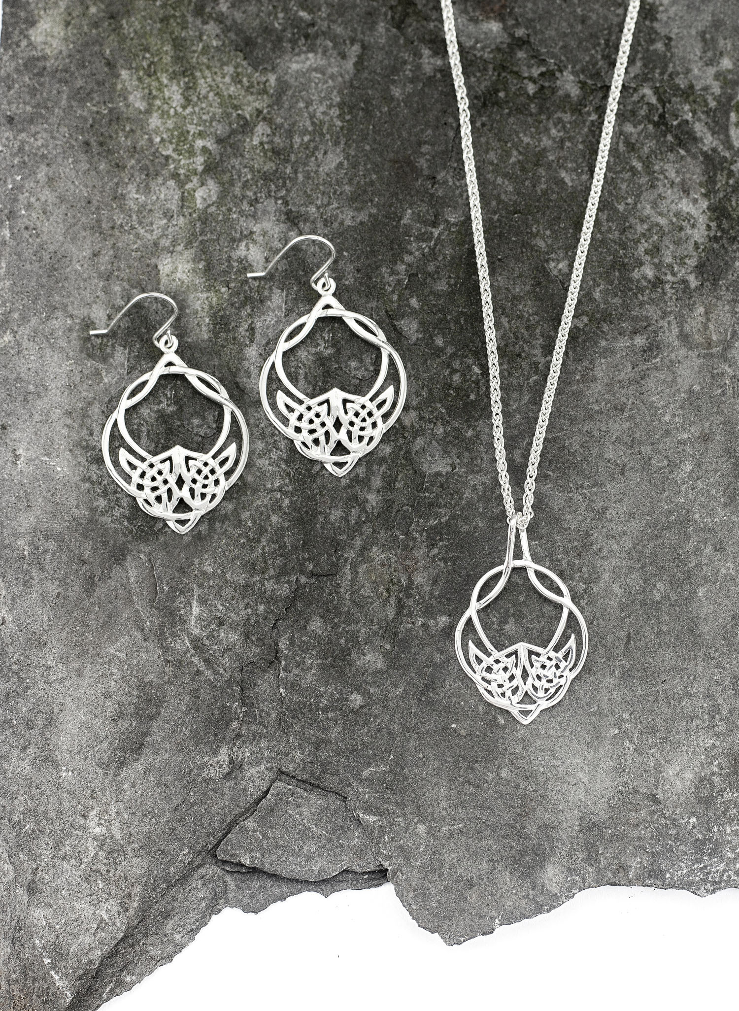 Attractive Sterling Silver Celtic Knot Earrings For Women