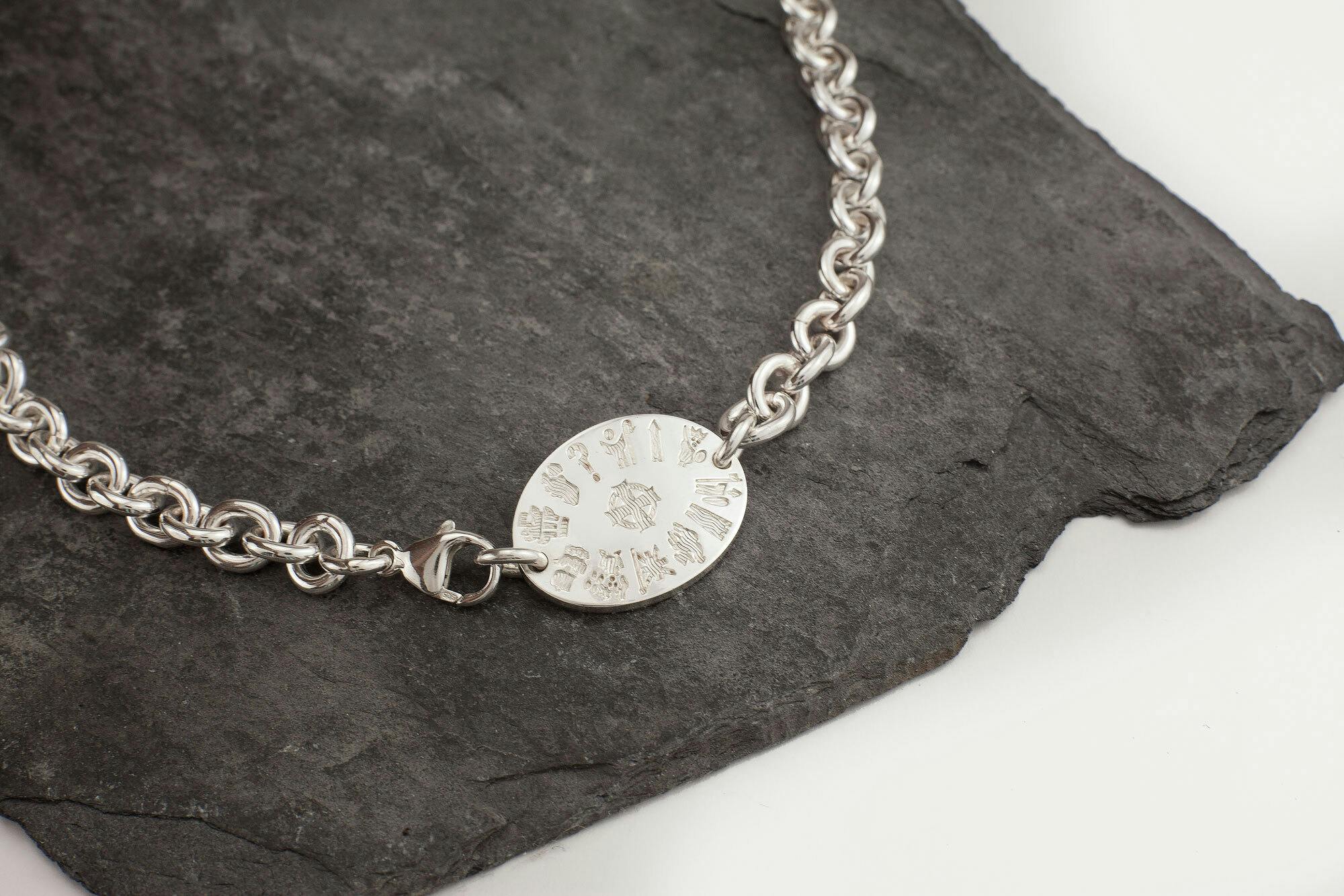 Sterling Silver Oval History Of Ireland Necklace,… My Irish Jeweler
