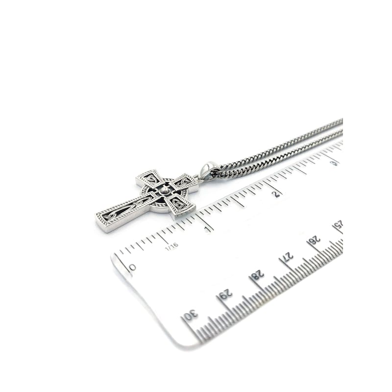 NKlaus Einzel Orecchino Celtico Gotico In Argento 925 Massiccio – Diametro 20 Mm, Lucido, Da Uomo E Donna