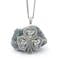 Oxidized Sterling Silver Shamrock Necklace - Gallery