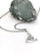Large Authentic Sterling Silver Trinity Knot Necklace For Men. Pictured Flat. - Gallery