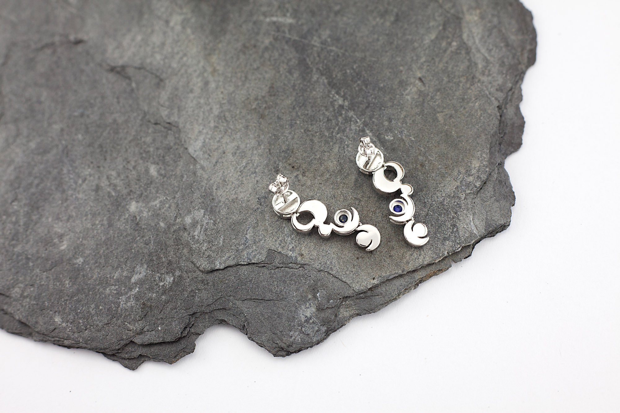 Striking Sterling Silver & 10K Rose Gold Celtic Knot Earrings For Women