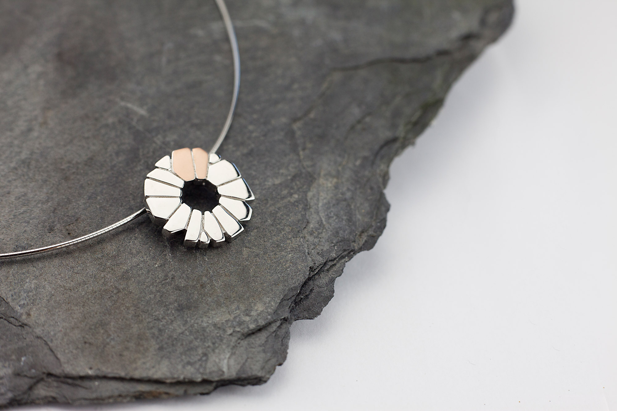 Womens Irish Sterling Silver & 10K Yellow Gold Folklore Necklace