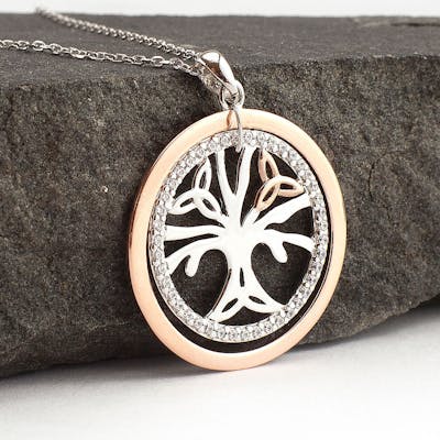 Rose Gold Tree Of Life