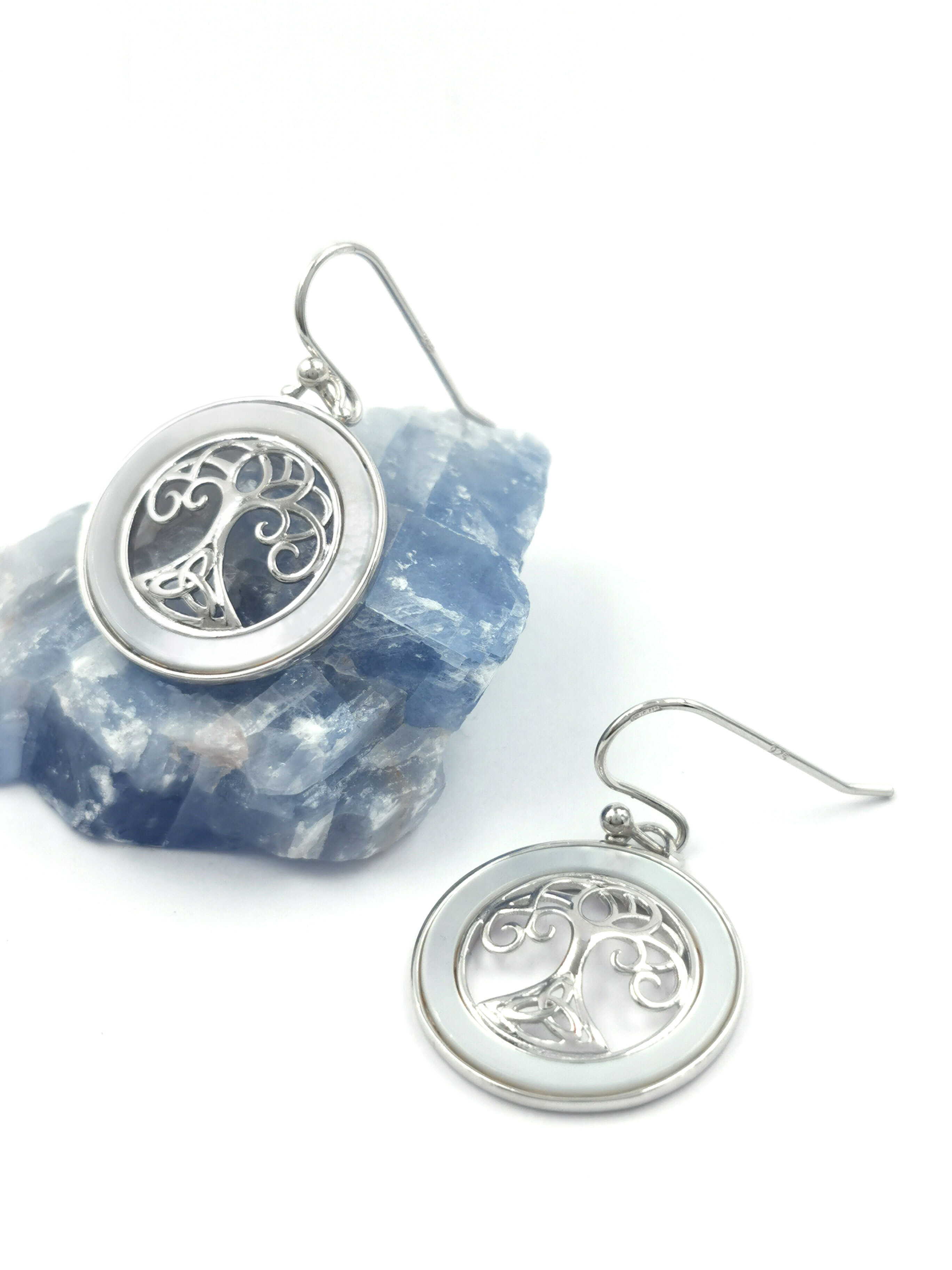 Striking Sterling Silver Tree of Life Earrings For Women