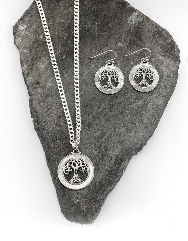 Tree of Life - Pendant and Matching Earrings