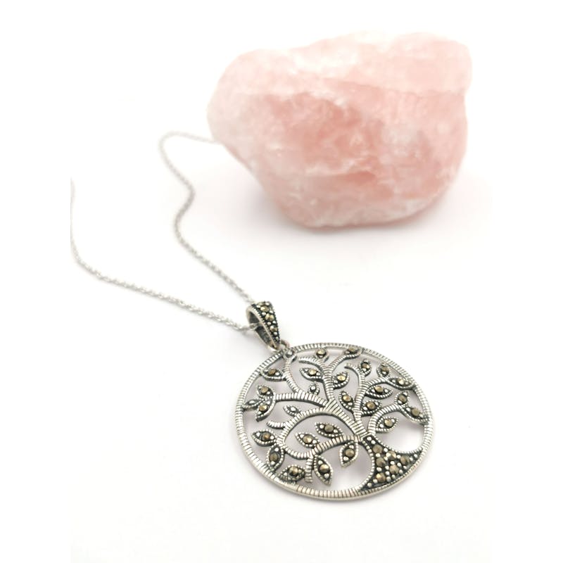 Striking Sterling Silver Tree of Life Gift Set For Women
