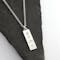 Sterling Silver Ogham & Triskele Necklace. Side View. - Gallery