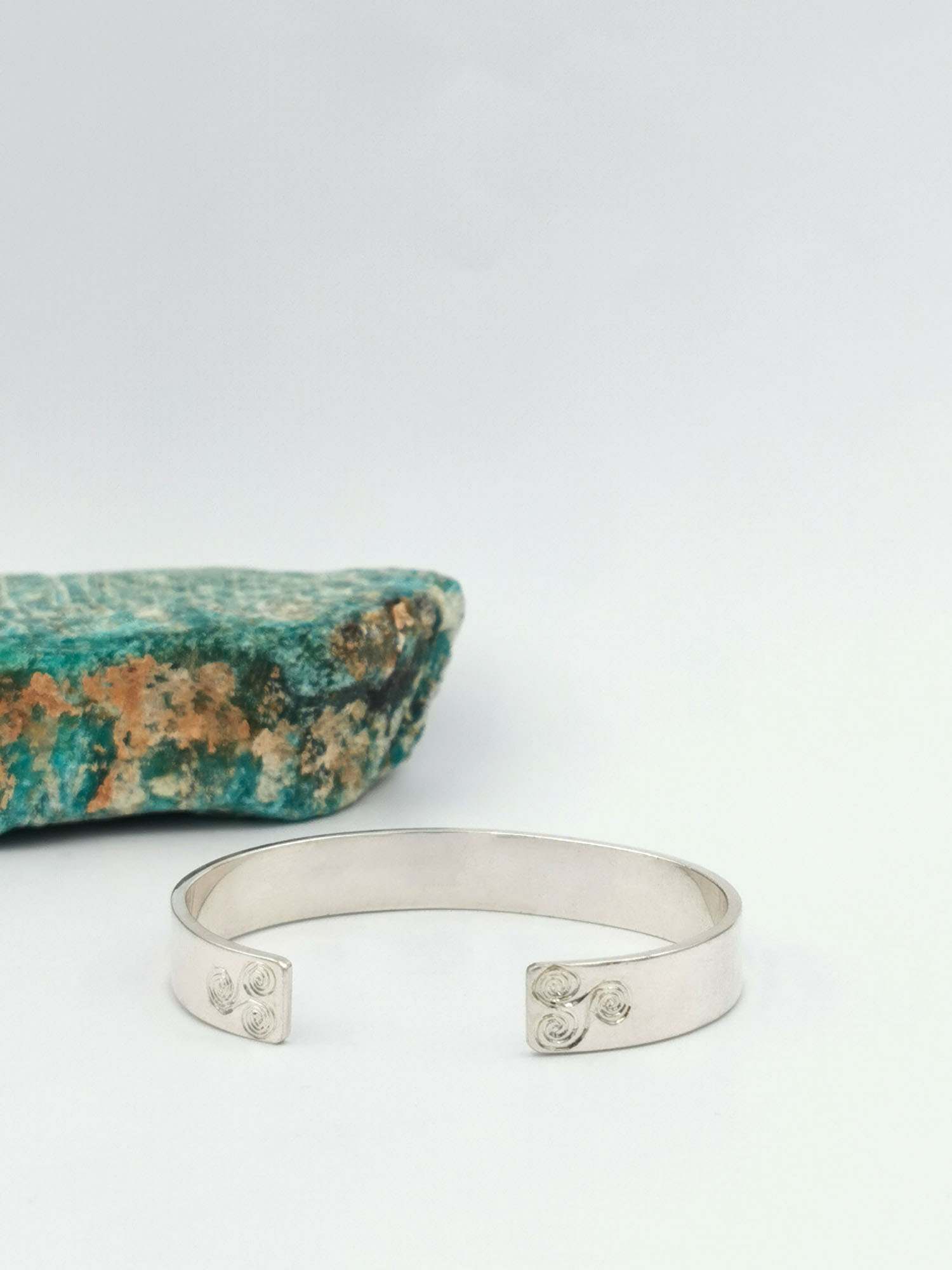 Attractive Sterling Silver Ogham & Newgrange Customizable Bracelet For Children