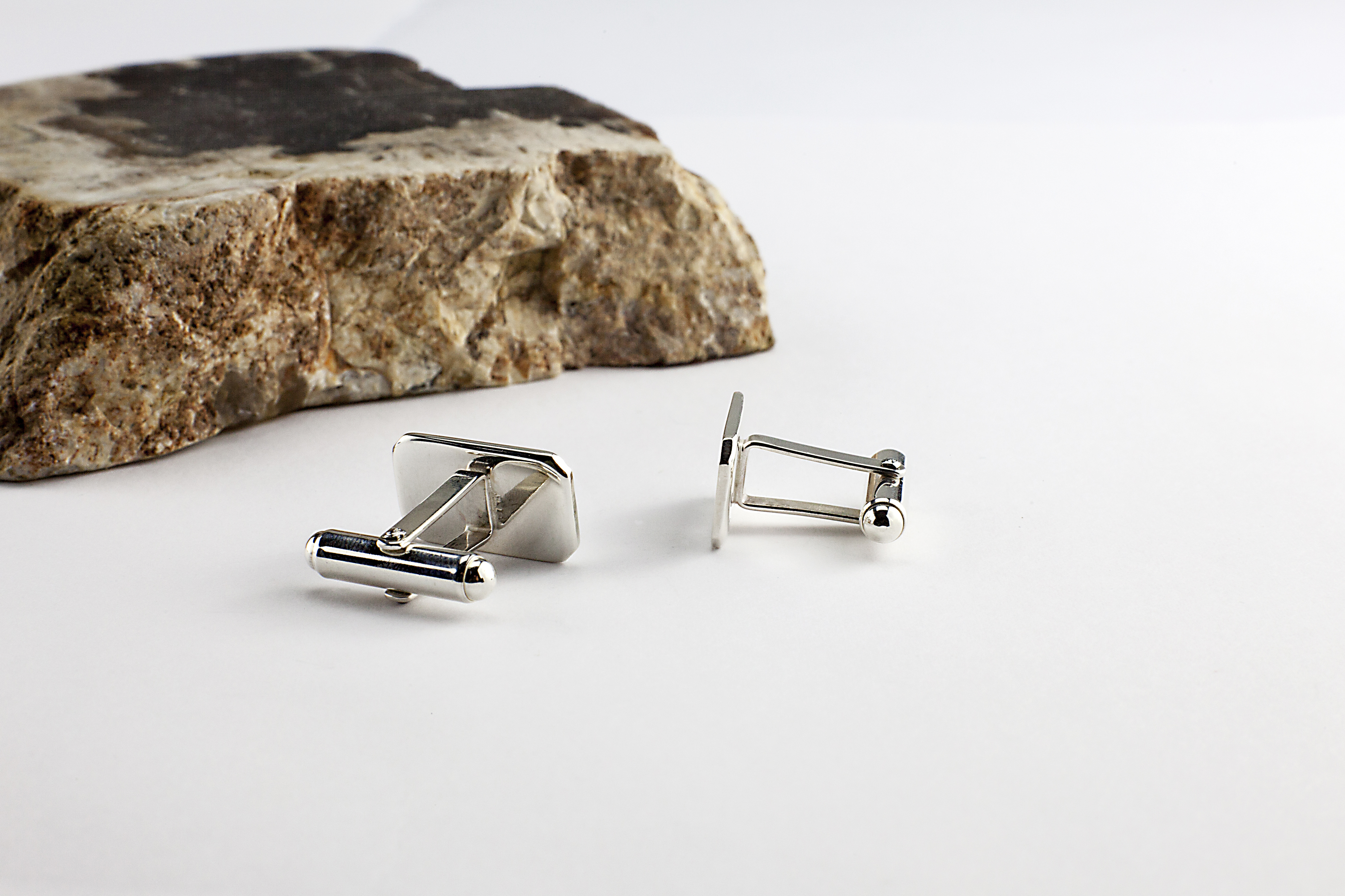 Irish Sterling Silver Ogham Personalizable Cufflinks For Men