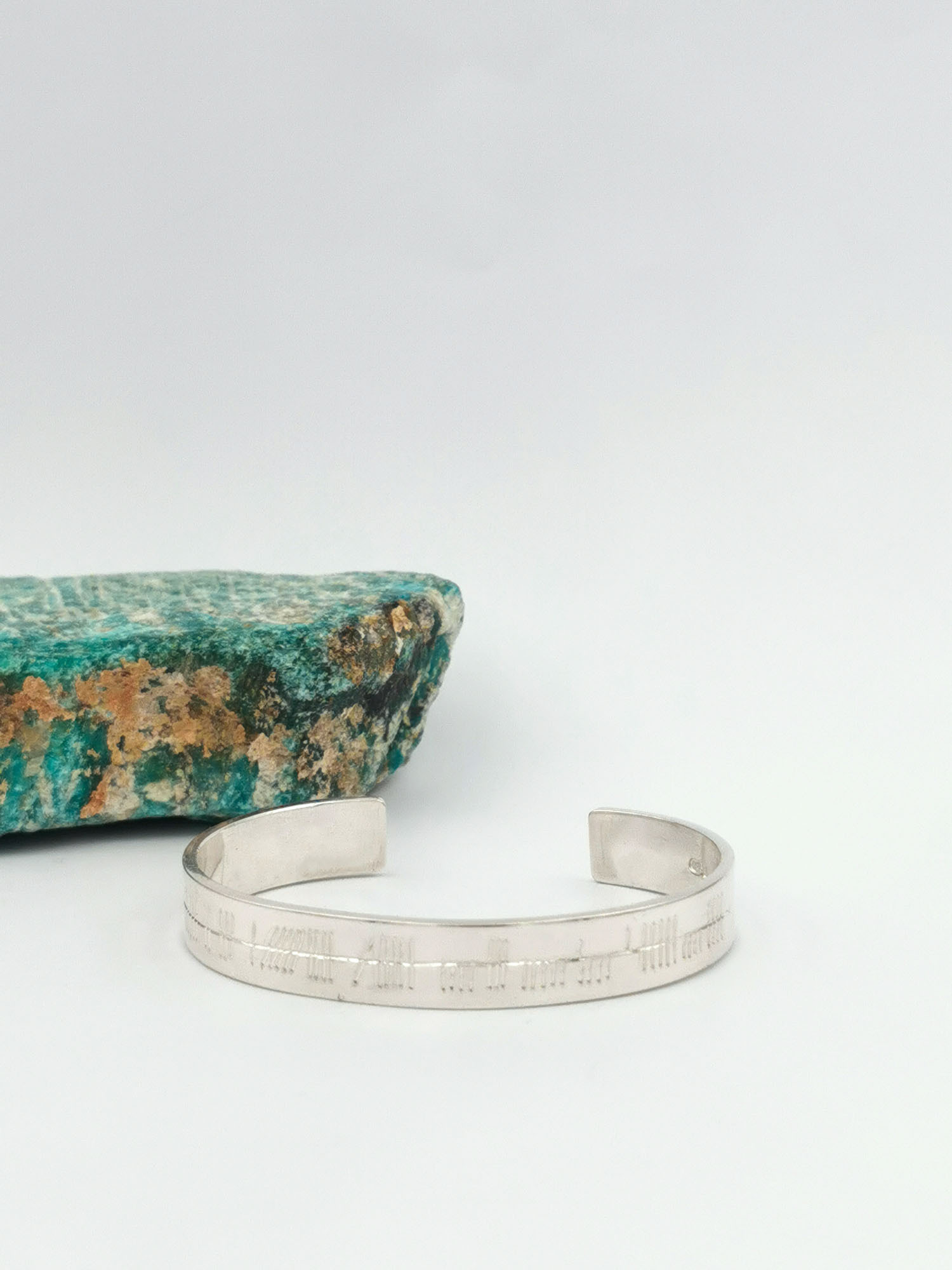 Striking Sterling Silver Ogham & Newgrange Bracelet For Kid