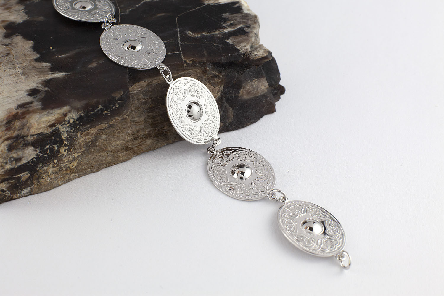 Irish Sterling Silver Celtic Warrior Bracelet For Women