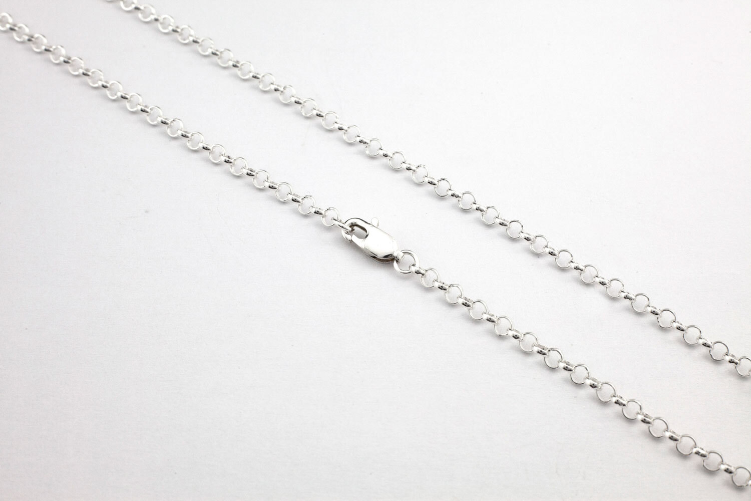 20" Classic Rolo Chain In Sterling Silver