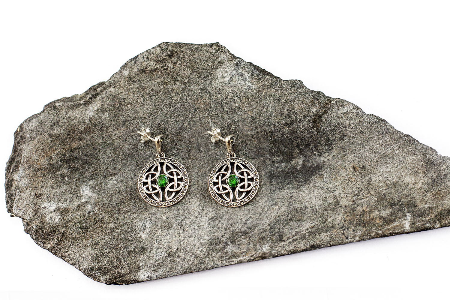 Striking Sterling Silver Trinity Knot Earrings For Women