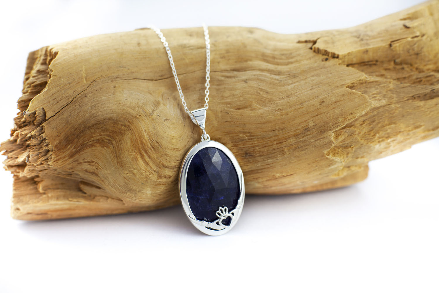 Claddagh - Shown with Light Cable Chain